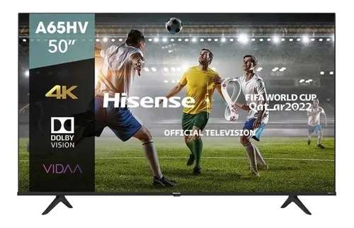 Mercado Libre: Pantalla Smart Tv Hisense 50 Pulgadas 4k Hd Vidaa Tv A6 con 10% off citibanamex