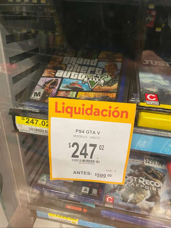 Walmart: GTA V para PS4 Altozano Morelia