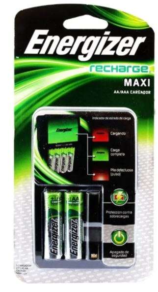Walmart: Cargador Energizer Recharge Maxi para 4 Baterías AA
