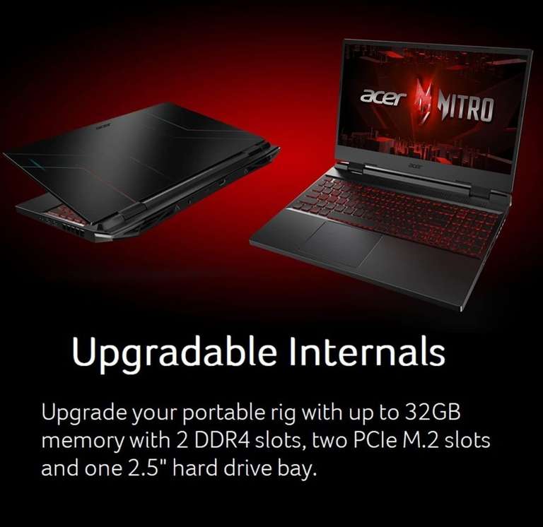 Amazon. Laptop Acer Nitro 5 AN515-58-525P | Intel Core i5-12500H | RTX 3050 | IPS FHD 15.6" 144Hz | DDR4 de 8 GB | SSD PCIe Gen 4 de 512 GB