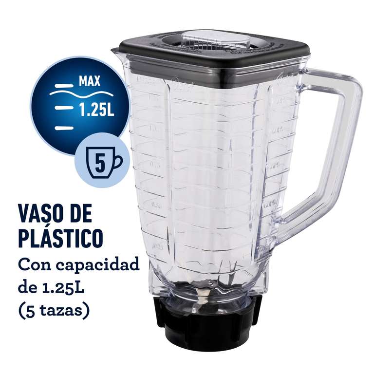 Amazon: Oster Licuadora Oster De Dos Velocidades Con Pulso Y Vaso De Plástico Blstkapbpb