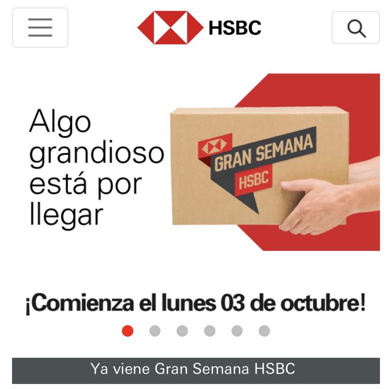 Gran Semana HSBC: Compra hoy y paga hasta enero 2023 (Mín $5000) | Puntos dobles Programa Más | Puntos Doters Dobles