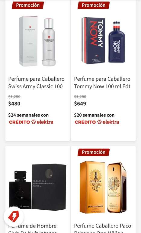Elektra: Perfumes hasta 55% en Elektra con envío gratis y a meses sin intereses