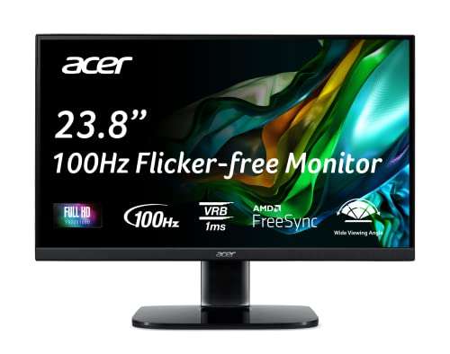 Amazon: Monitor ACER 100Hz 23.8 in Panel VA | Precio antes de pagar