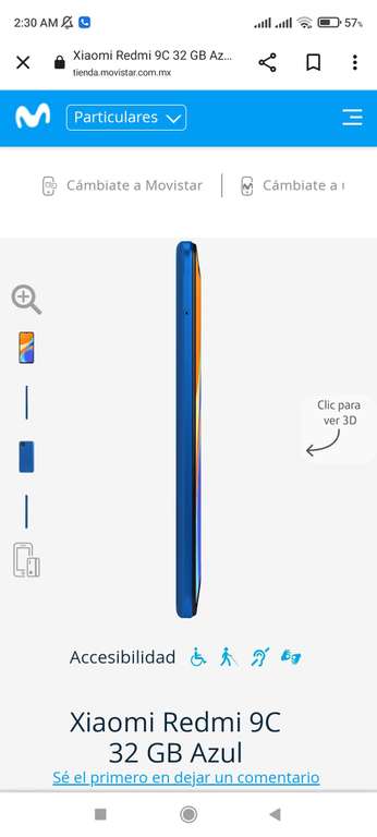 Movistar: Xiaomi redmi 9c (liberado)