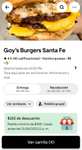 Uber Eats: Goy's Burgers Santa Fe, 2 hamburguesas veganas y 2 malteadas veganas por $168