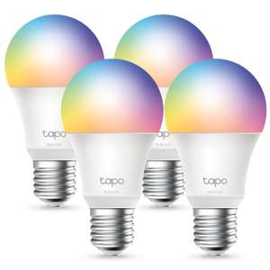 Amazon: TP Link - Focos Inteligentes "Tapo L530E" - Wi-Fi - Multicolor - Compatibles con Alexa & Google Home - Paquete de 4
