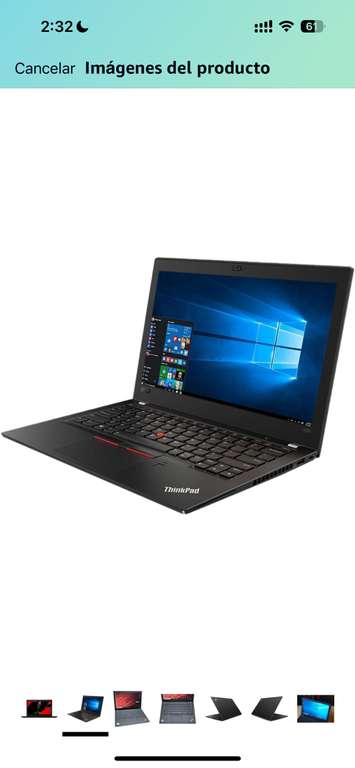 Amazon: Lenovo ThinkPad X280 Ultrabook 12.5" FHD Intel Core i7-8650, 16 GB DDR4 256 GB SSD W10 pro (reacondicionado) *Leer descripción