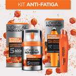 Amazon: Kit Hydra Energetic, crema para hombre y roll on anti ojeras con extracto de Vitamina C y Guarana. L'Oréal Paris Men Expert