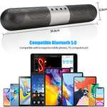 Amazon: Barra de Sonido, Sound Bar con Conectividad Bluetooth/AUX 3.5mm/USB/TF