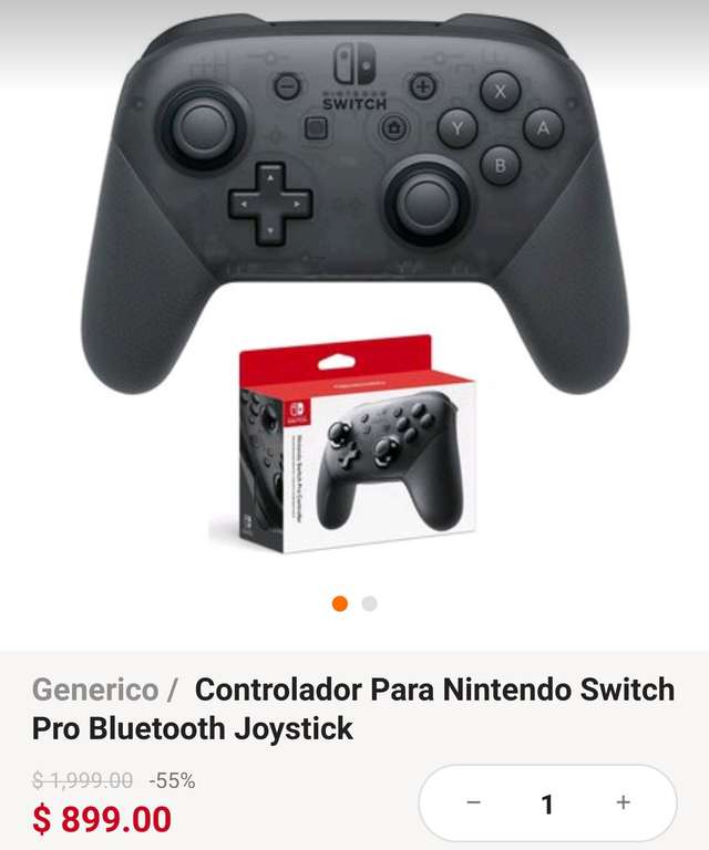 Linio: Control Nintendo Switch Pro