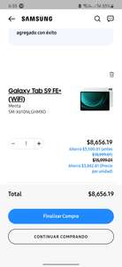Samsung Store: Galaxy Tab S9 FE Plus 256 GB + Galaxy Buds FE de regalo | Leer descripción