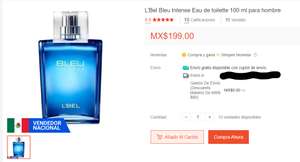 Shopee: L'Bel Bleu Intense Eau de toilette 100 ml para hombre