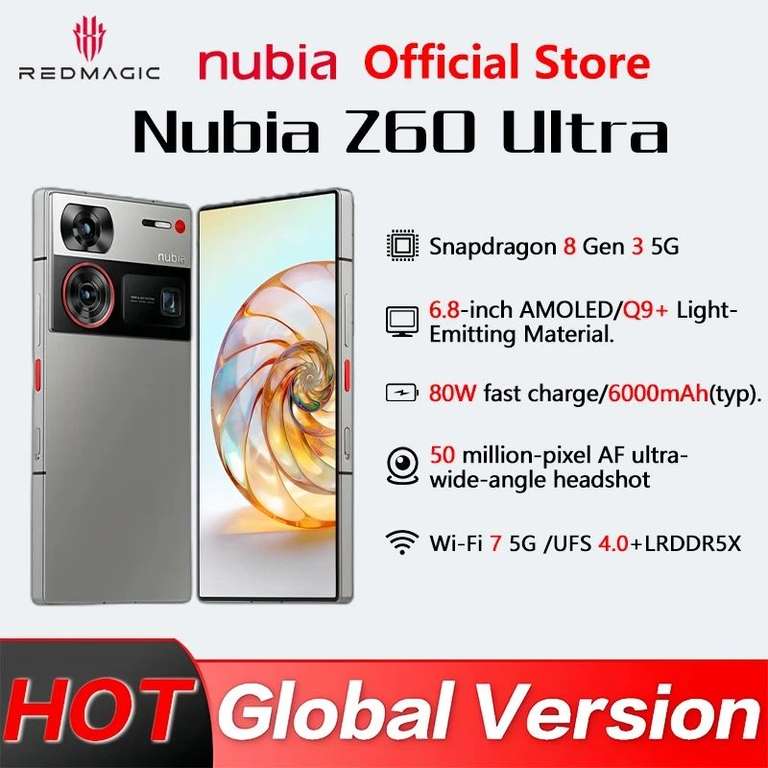 Aliexpress: Nubia Z60 Ultra versión global
