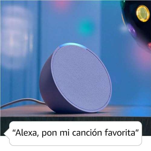 Amazon: Echo Pop | Bocina inteligente y compacta con sonido definido y Alexa | Negro ($599 con foco inteligente)