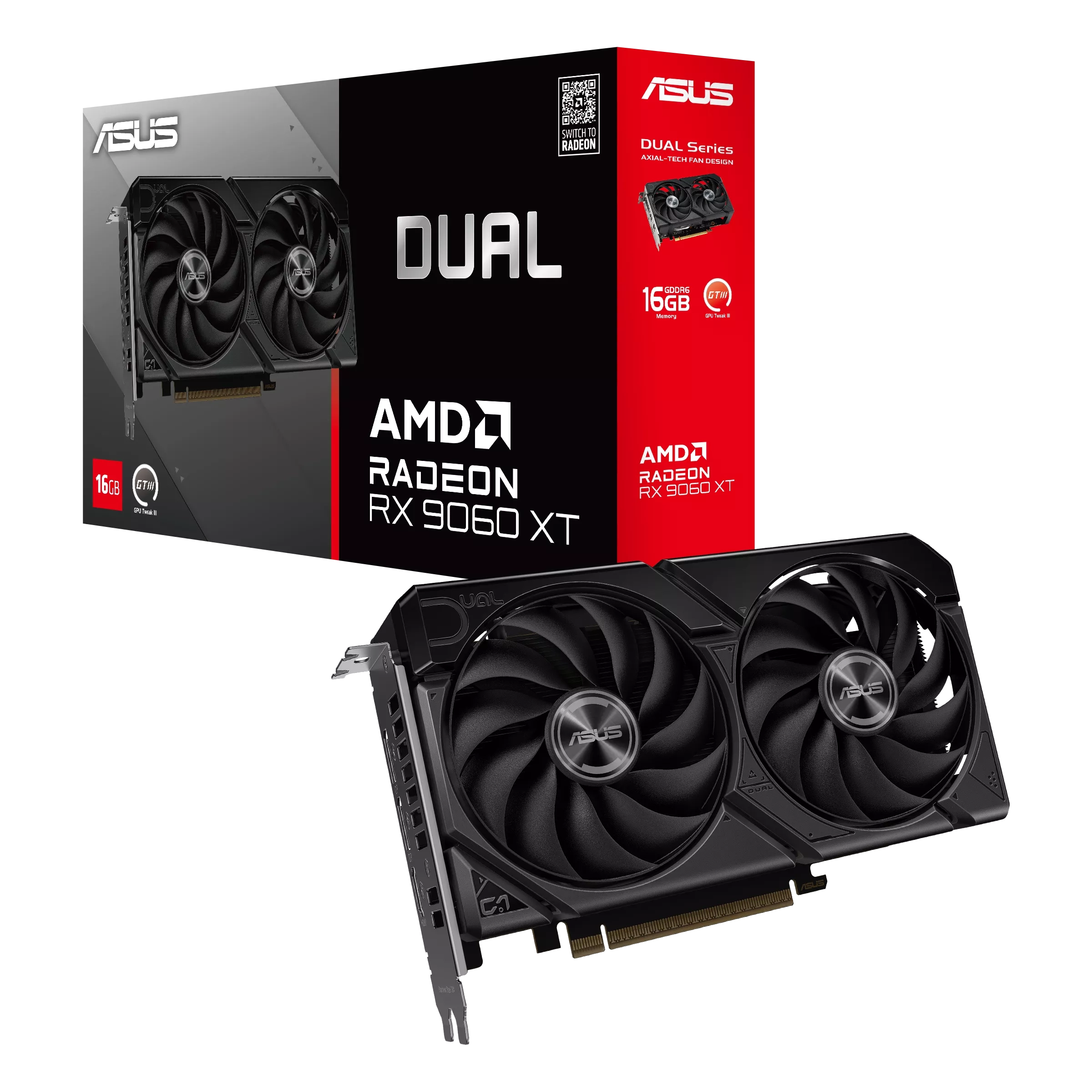 DDTech: ASUS Dual Radeon RX 9060 XT 16GB GDDR6 (DUAL-RX9060XT-16G) [12 MSI/Paypal]