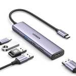 Amazon: Multipuerto Aluminio a 4K 30Hz HDMI, 1 USB 3.0 y 2 USB 2.0, PD Carga Compatible con MacBook M1 M2 Pro Air iPad iPhone 15 Galaxy S24