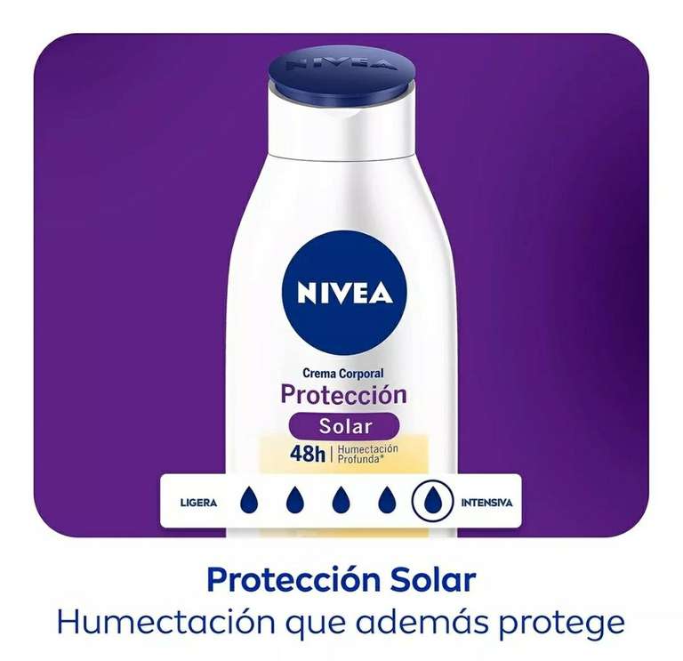 Mercado Libre: Crema Corporal Humectante Nivea Protección Solar Fps15 400ml