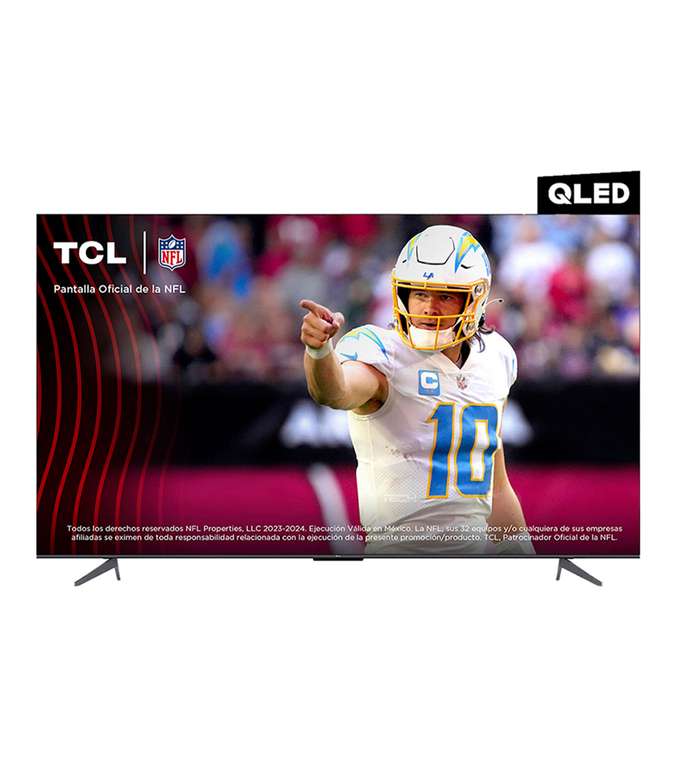 Pantalla TCL QLED de 65 pulgadas 4K/UHD 65Q650G con Google TV
