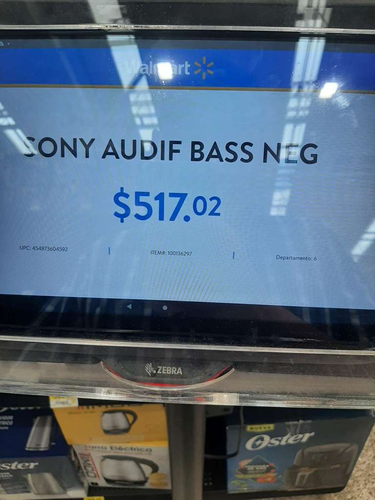 Audífonos Sony extra bass en walmart puebla