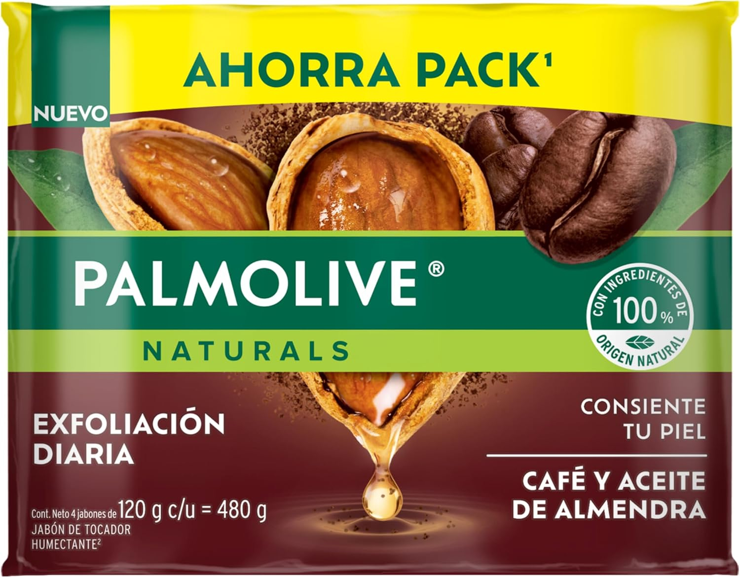 Amazon | Palmolive Naturals Café y Almendras 4x120g