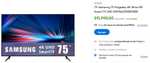 Walmart: TV Samsung 75” 4K Ultra HD Smart TV