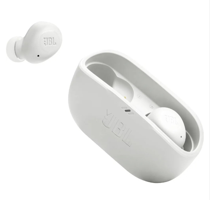 Amazon: JBL Vibe Buds Audífonos Inalámbricos Bluetooth, Drivers 8mm, Reproducción 32 Horas, Resistentes al Agua y al Polvo IP54 - Blanco