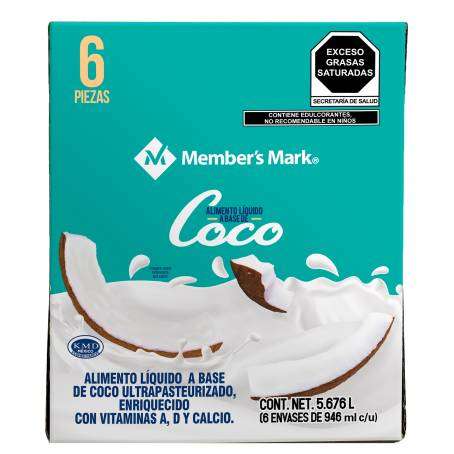 Sam's Club: 2x1 Alimento Líquido Member's Mark Coco 6 pzas de 946 ml