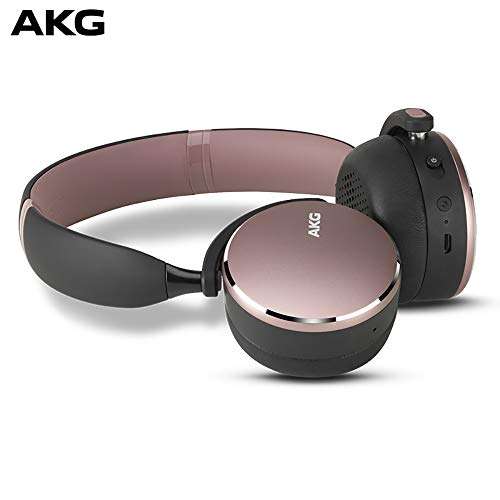 Amazon: SAMSUNG AKG Y500 Audífonos inalámbricos Plegables con Bluetooth, Color Rosa