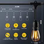 Amazon: Guirnalda de Luces LED Exterior 15M
