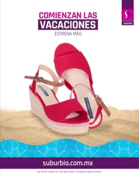 Suburbia: 20% de descuento ó 15% de descuento + hasta 7 MSI en sandalias -  promodescuentos.com