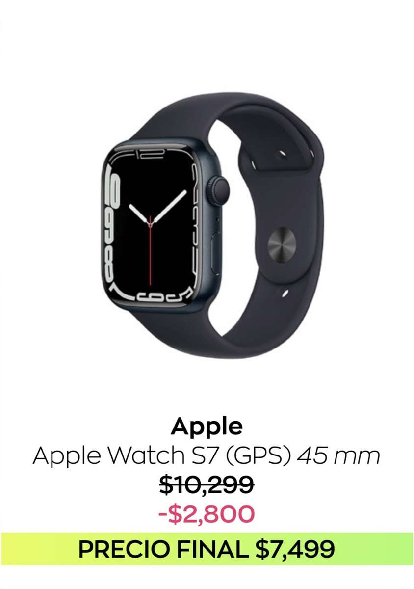 Costco: Apple Watch S7 (GPS) 45mm con correa deportiva medianoche (pagando  con Paypal + Bonificación bancaria) - promodescuentos.com