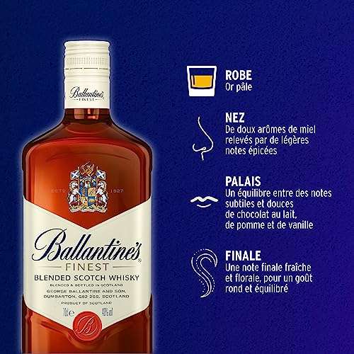 Amazon: Ballantine's Finest Whisky Escocia 700ml | Envío gratis Prime