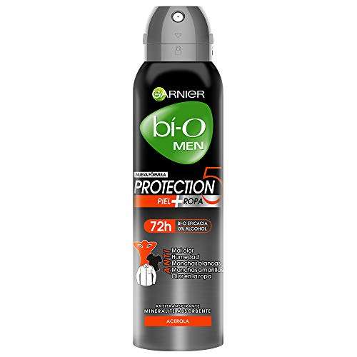 Amazon: Desodorante Garnier Bi-O Spray Protection 5 para Hombre, 150 ml