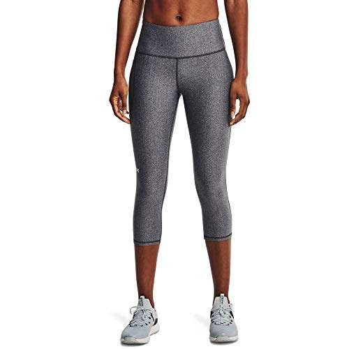 Amazon: Pantalón deportivos leggings Under Armour Heatgear Capri talla chica gris