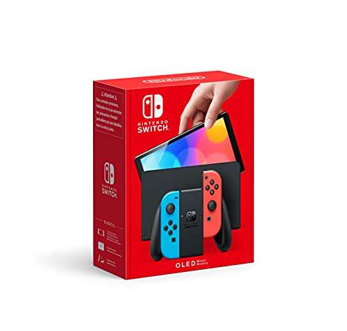 Amazon: Nintendo Switch Modelo OLED w/ Neon Red & Neon Blue Joy-Con - Standard Ed (Version Internacional) | Pagando con TDC Digital Banorte
