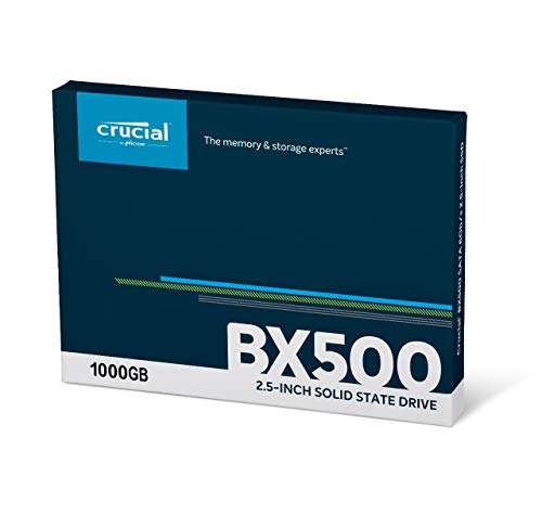 Amazon: Crucial DDUCRC160 Ssd Bx500-1 TB, Sata, 540 MB/S, 500 MB/S, 6 Gbit/S, 1 TB