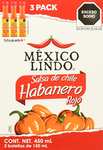 Amazon - México Lindo Tripack de exquisita Salsa Habanero Rojo 150ml |Envío gratis Prime