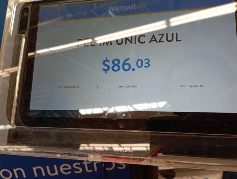 Walmart: Peluche Unicronio azul