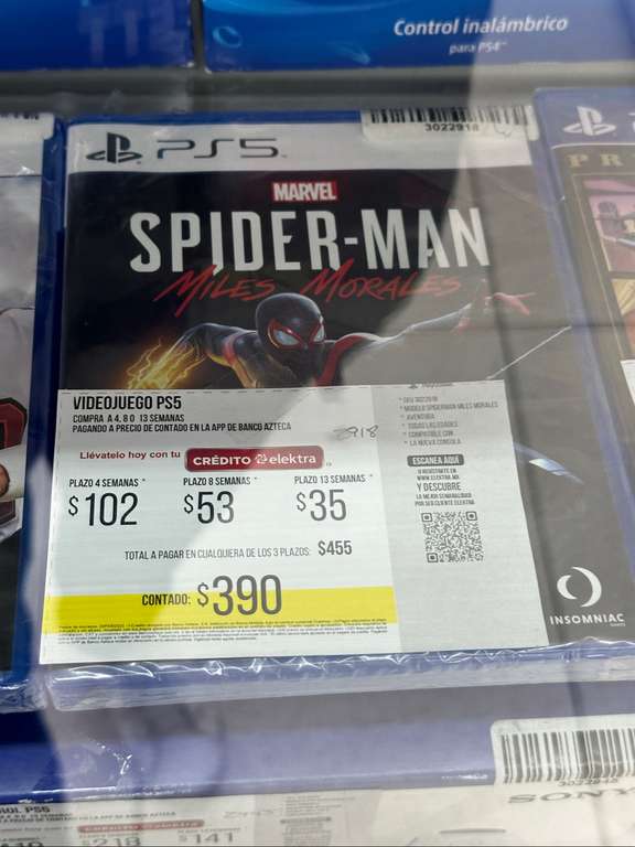 Elektra: Spider-Man: Miles Morales (PS5) a $390