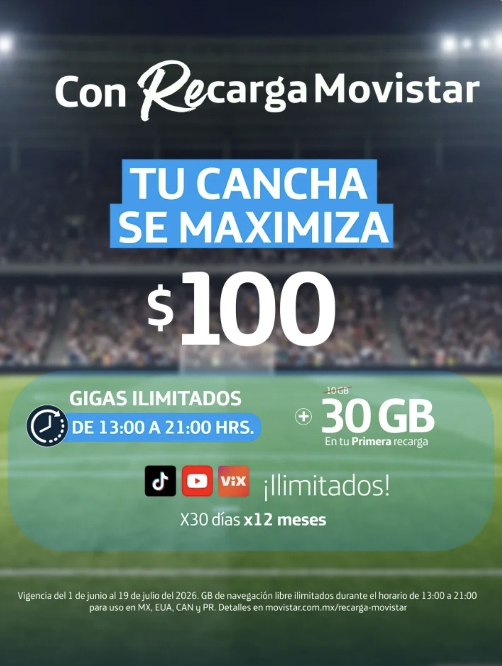 Movistar Internet Ilimitado De La 1PM A Las 9PM Y Mucho +