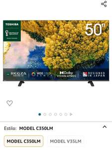 Amazon: Toshiba Pantalla 50" Pulgadas 4K Smart TV