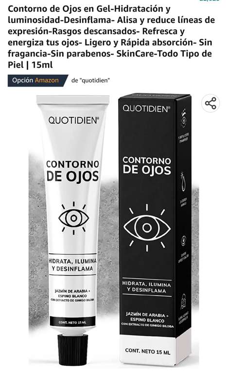 Amazon: Quotidien - Contorno de ojos