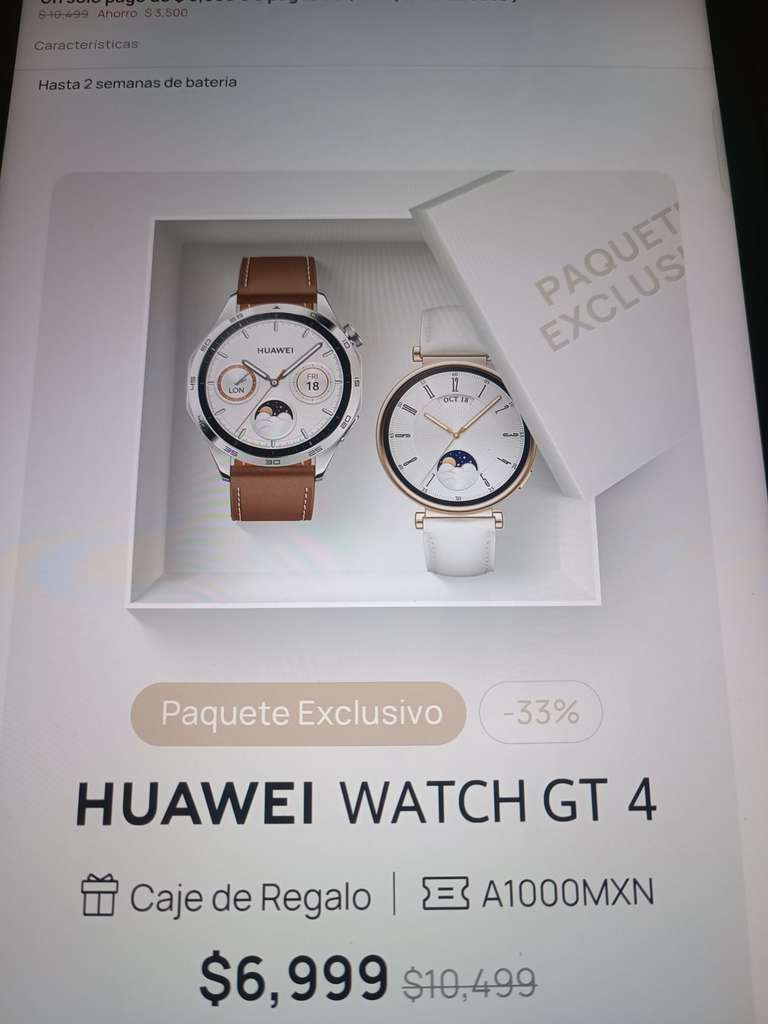 Reloj Huawei GT4 44mm - TIENDA HUAWEI
