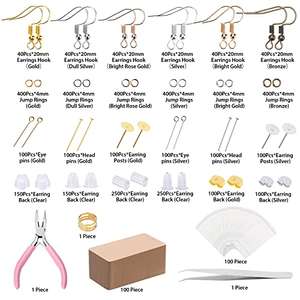 Amazon: Kit para fabricación de aretes y bisutería - Incluye herramientas y mas de 4,000 piezas