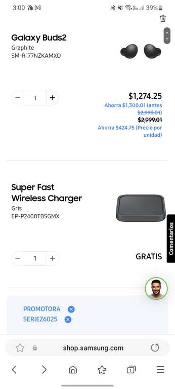 Samsung Store: Galaxy Buds 2 + Super Fast Wireless Charger Gratis.