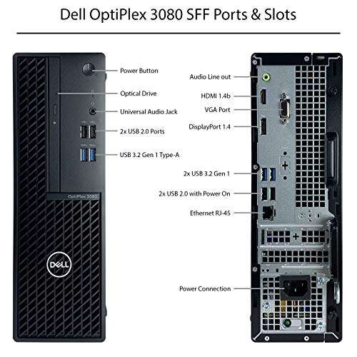 Amazon: Dell OptiPlex 3080 SFF - Intel Core i7-10700 hasta 4.80 GHz, DDR4 32 GB, SSD de 1 TB, gráficos Intel UHD 630, grabadora de DVD