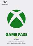 Eneba: 1 Año Xbox Game Pass Core Brasil/México/Turquía (con guía para convertir a Game Pass Ultimate)