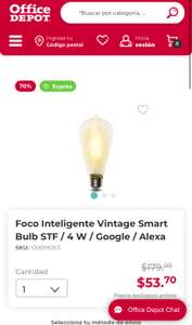 Office Depot: Foco Inteligente Vintage Google/Alexa