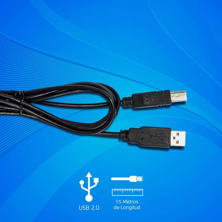 Amazon: Vorago CAB-104 Cable para impresora USB Tipo A a USB Tipo B